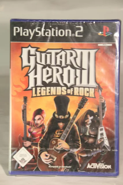 Sony Playstation 2 PS2 Guitar Hero III 3 Legends of Rock Neu verschweißt PAL OVP