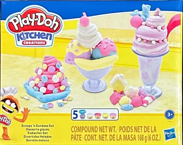 Play-Doh Kitchen Creations Eisbecher Spielknete Kinder Spiel Kreatives Lernen