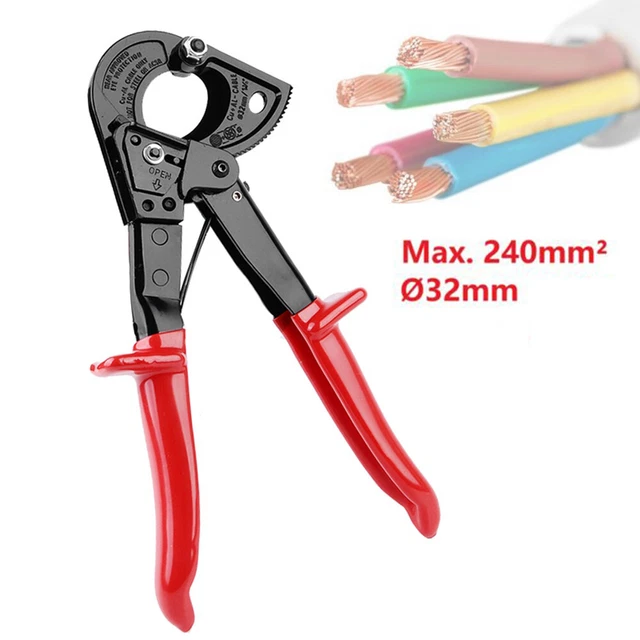 Pince Coupe câble-Automatique Dénudeur de Fils Jusquà Outil 240mm² Couper Câble