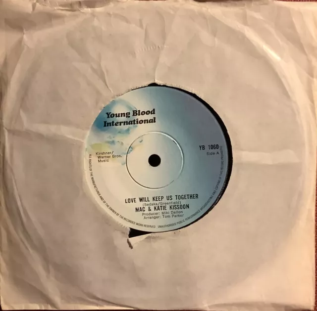 Single Record, Mac & Katie Kissoon, Love Will Keep Us Together 1973