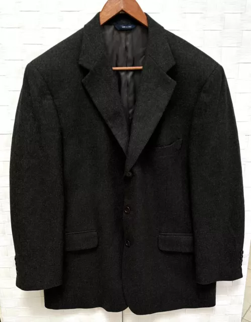 BROOKS BROTHERS BLAZER Jacket Mens 42R Gray Lambswool Wool Coat ...