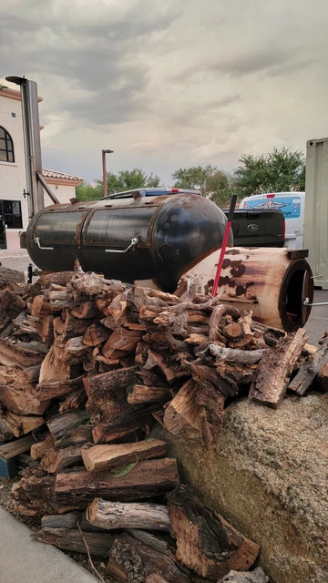 500 Gallon Smoker Trailer BBQ Pit delivery available