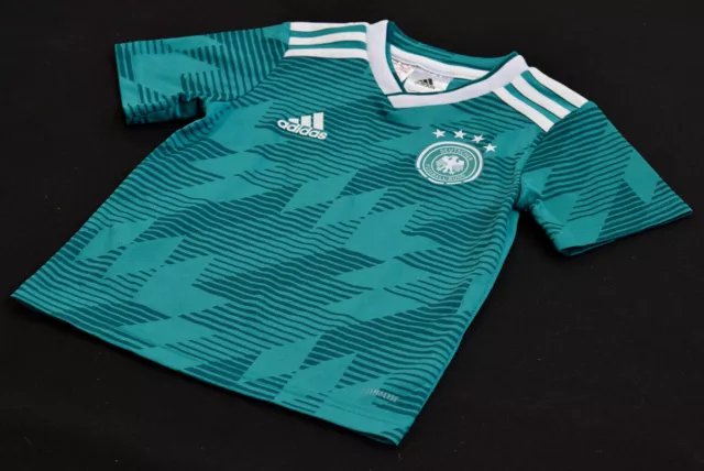 Adidas Deutschland Trikot Jersey DFB Shirt Maglia Camiseta Grün Kind 2-3 Years