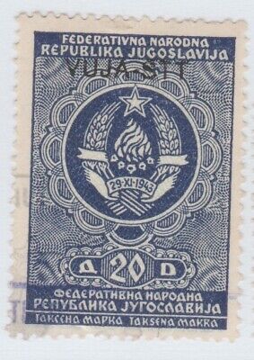 Italy Trieste Yogoslavia fiscal Revenue Stamp 6-4-22
