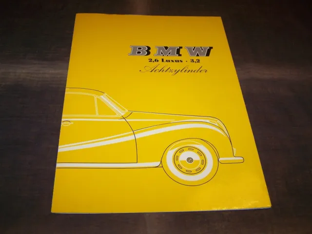 TOPRARITÄT Herrlicher Prospekt BMW 2.6 Luxus 3.2 V8 von 1960 !!!