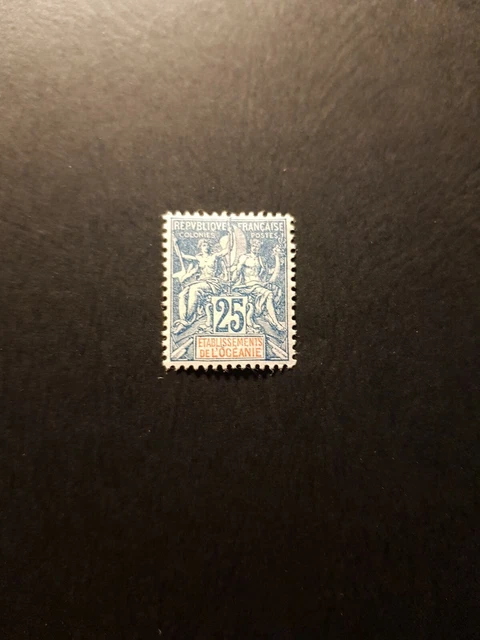 Timbre France Colonie Océanie N°17 Neuf * Mh 1900 Cote 42€