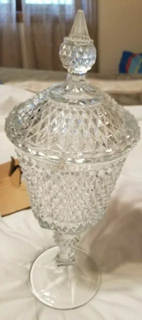 diamond point chalice with cover home interiors 16 in Tall 5.5  in circumference