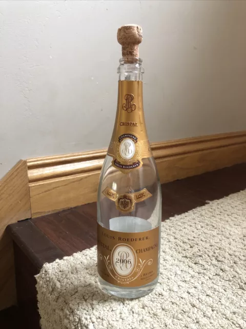 2006 Louis Roederer Cristal Empty Champagne Bottle