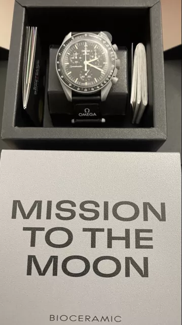 Omega x Swatch Moonswatch Mission To The Moon - BRAND NEW ✅ SO33M100 Luna nero