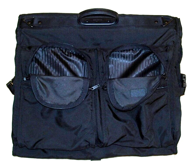 TUMI Alpha Bi-Fold Carry-on Garment Bag 231D3 Black Ballistic Nylon Multi-pocket 2