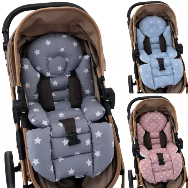 Pushchair /Stroller Cushion- Pram Accessories -Seat Liner -Umay Baby 100% Cotton