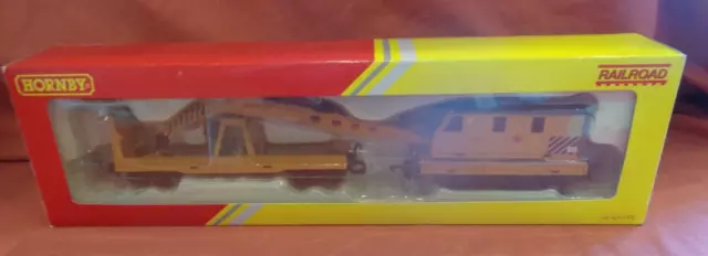 Hornby Railroad R6369 Breakdown Crane In BR Engineers Yellow OO Gauge