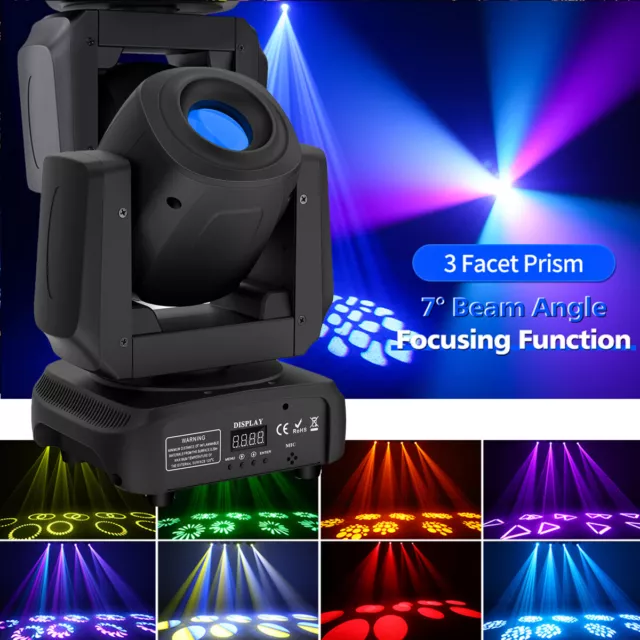 120W LED Strahl Moving Head Bühnenbeleuchtung 5 Prism 8 Gobo DMX DJ Disco Party