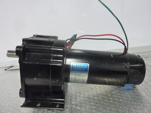 Leeson M1125071.00 Permanent Magnet Dc Gearmotor 1/8Hp 90V 1.4A 985.615F(23954)