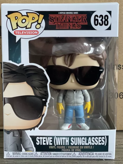 Funko Pop! Netflix Stranger Things Steve (With Sunglasses) #638 NEW W/PROTECTOR