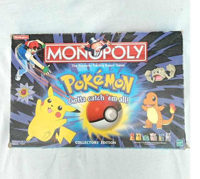 POKEMON MONOPOLY COLLECTORS Edition 1999 Board Game Spare Parts Cards, Money £7.99 PicClick UK