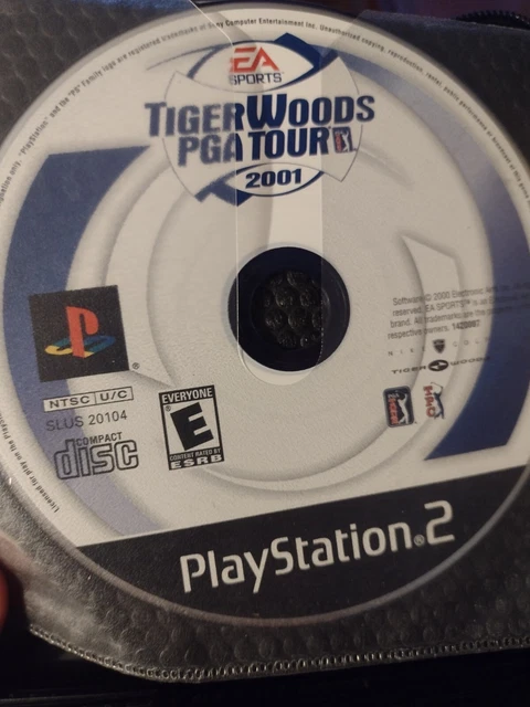 Tiger Woods PGA Tour 2001 (PS2 Playstation 2) WORKS DISC ONLY golf video game