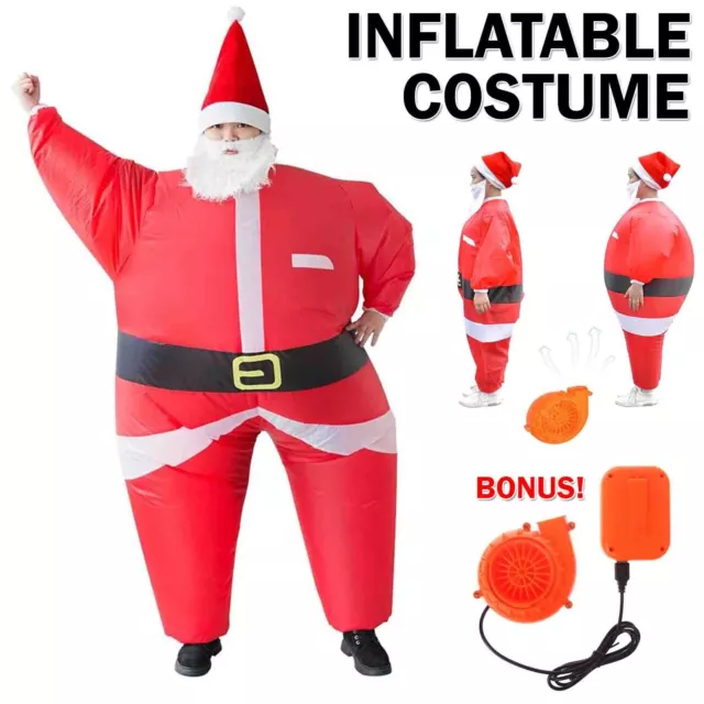 Inflatable Costume Santa Costume Suit Fancy Dress Funny Christmas Party Costumes