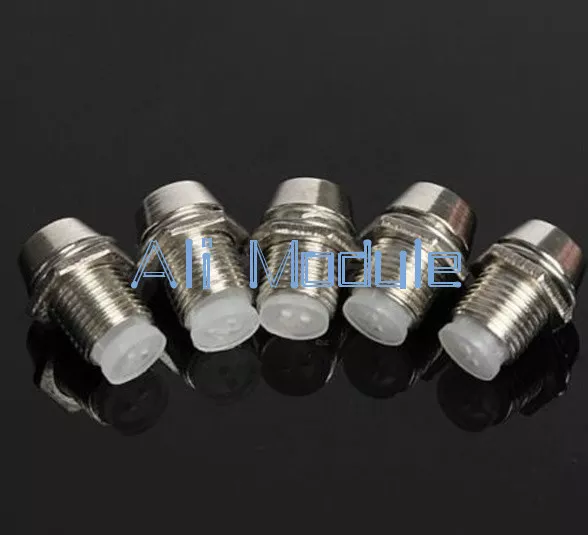 50 pcs 5MM Chrome Metal Silver Bezel LED Holder Panel Display Mount Base Rubber