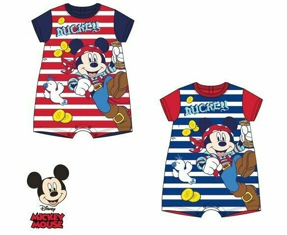 Tutina bambino neonato Disney MIckey pagliaccetto cotone 6 12 18 24 mesi estivo