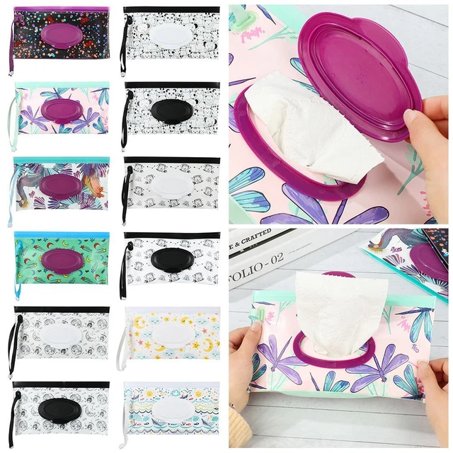Case Portable Tissue Box Wet Wipes Bag Stroller Accessories Cosmetic Pouch