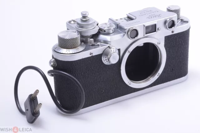 ✅ Leica Iiic Sharks Skin Vacu Sync. 35Mm ‘1949’ M39 Works 100% Camera Wo/ Lens