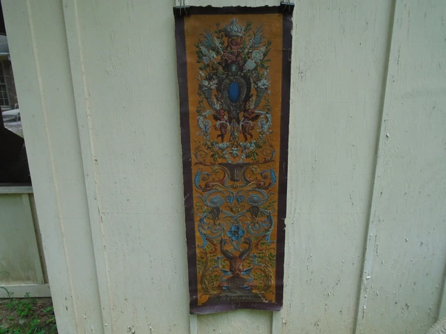 Large Antique Oil Painting On Canvas With Allegorical And Mythical Subjects