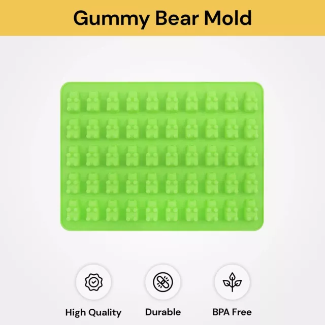 Gummy Bear Silicone Mold Chocolate Baking Ice Tray Candy Cake Lolly Jelly Mould 3