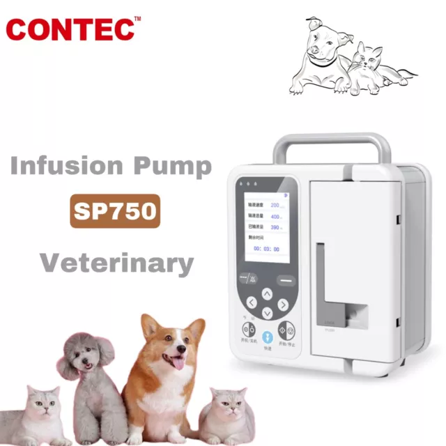 Animal Infusion Pump IV standard fluid perfusion control with Alarm veterinary