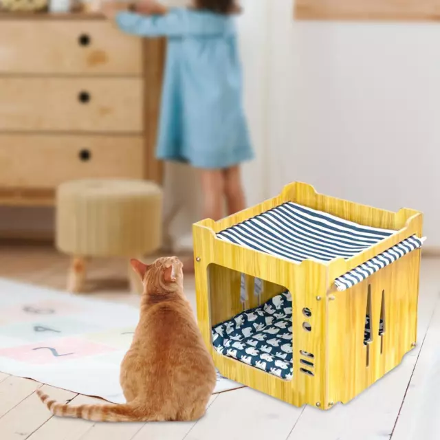 Cats Cube House Bed Furniture Protection Scratching House for Kitty Pet Toy