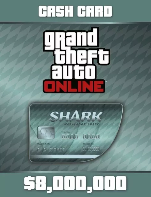 GTA Online Cash Card - 8.000.000 $ - Megalodon Shark [PC]