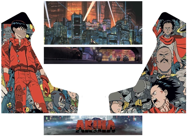 STICKERS BARTOP AKIRA Modele 1 autocollant borne arcade deco EUR 59,00 - FR