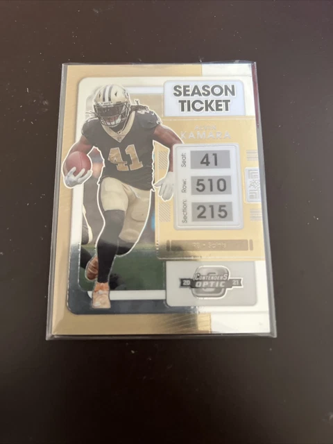 2021 Panini Contenders Optic Silver Prizm Alvin Kamara Saints #30