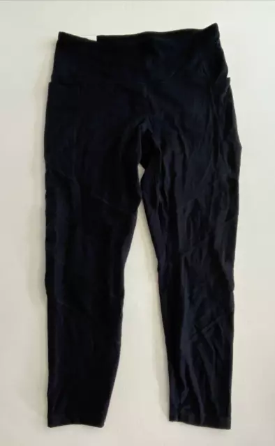 NWT Member's Mark Active Perforated Pocket Legging Black Heather