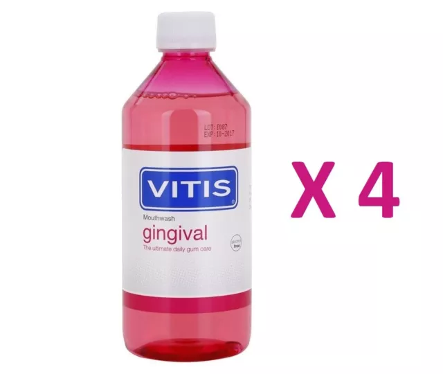 Vitis Gingival Mouthwash 30ml x 4