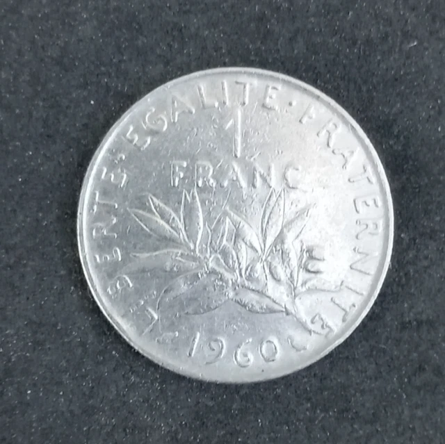 Pièce 1 Franc Semeuse 1960 - Qualité SUP (Superbe), Nickel, 6.01g - France