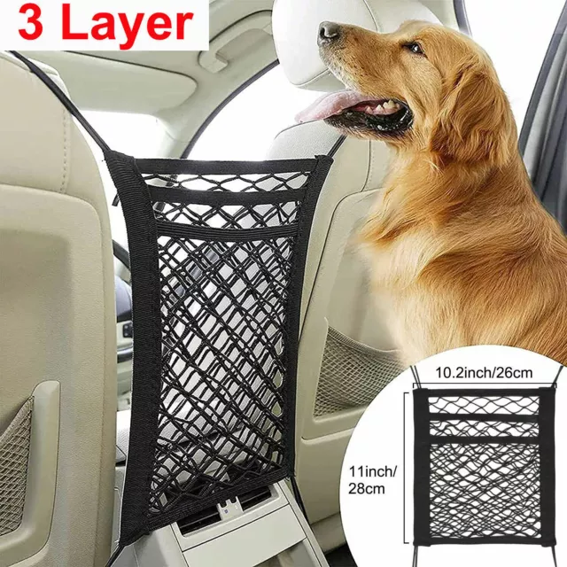 Car Dog Pet Barrier Guard Back Seat Safety Protector Mesh Net For SUV Truck Gift 2