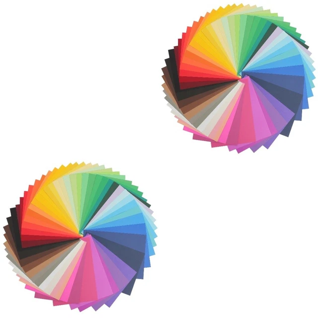 100 Sheets Trousse De Photographie Carton De Couleur Outils Pour Enfants Album