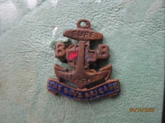 The Boys Brigade "Sure & Stedfast" Vintage Pin Badge From 1940'S