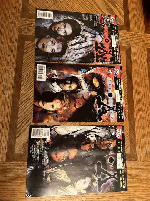 Topps Comics X-Files #1 #2 #3 Special Numbered Edition