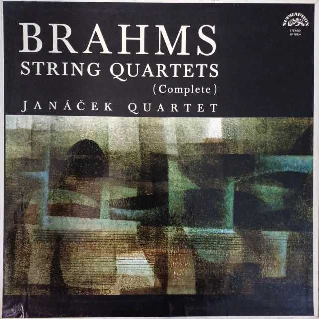 Supraphon Stereo 50 783/4 (2 Lp) Brahms Streichquartette Cpte * Janacek Quartett Nm