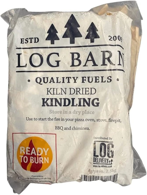 Forno Essiccato Kindling 2 - 2,5 kg circa Sacchetto Perfetto per Accendere fuochi di tutti gli Aperti