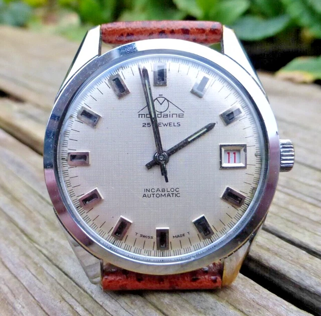 VINTAGE MONDAINE 25 Jewels Automatic Watch ETA 2783 40.00