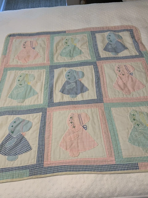 Manta de edredón para bebé de colección niña bebé 38" cuadrada