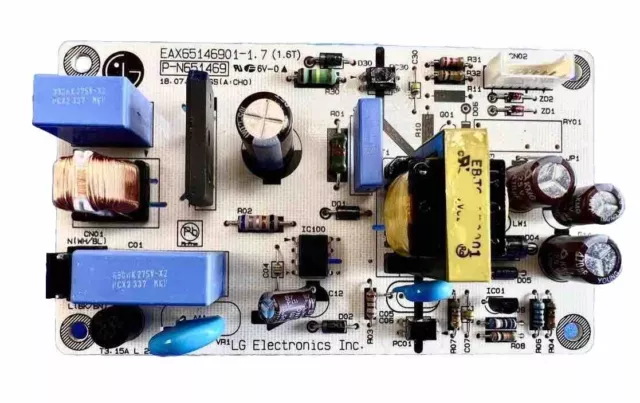 LG Electronics EBR80595701 LSE4613ST/00 EAX65146901-1.7 Oven Power PCB Assembly