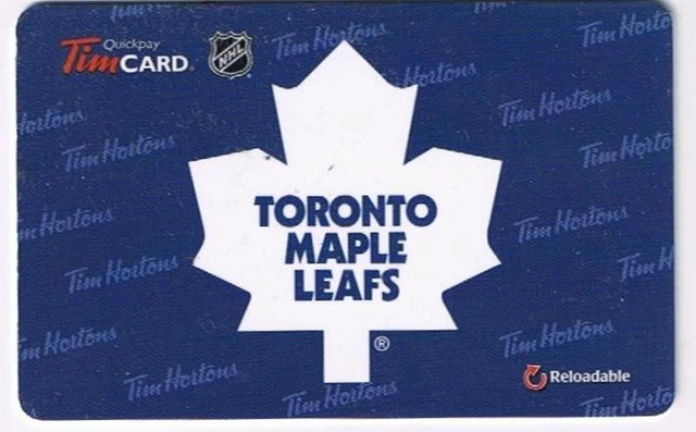 Tim Horton's 2015 Gift Card NHL Toronto Maple Leafs No Value
