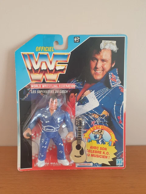 Mattel WWE Figura de acción, 6 pulgadas coleccionable Honky Tonk Man con 10 puntos de