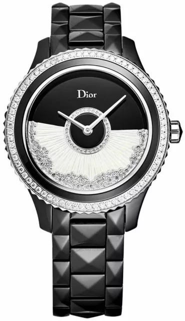 New Christian Dior VIII Grand Bal Black Ceramic Women's Dress Watch On Sale