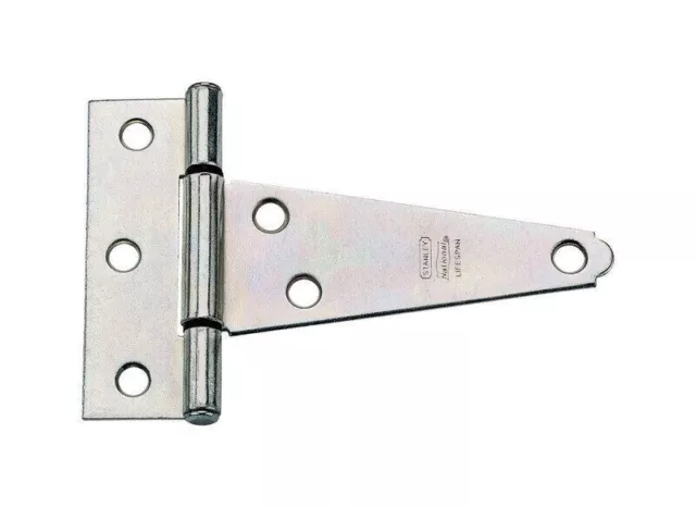 National Hardware N129-023 4" Extra Heavy Duty T-Hinge 10 Pack, Zinc Plated