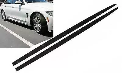 Bmw F30 F31 M Performance Style Matte Black Side Skirts Add On Extensions